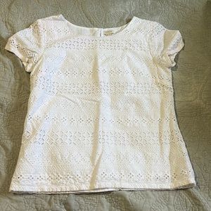 Cotton lace top from J.Crew